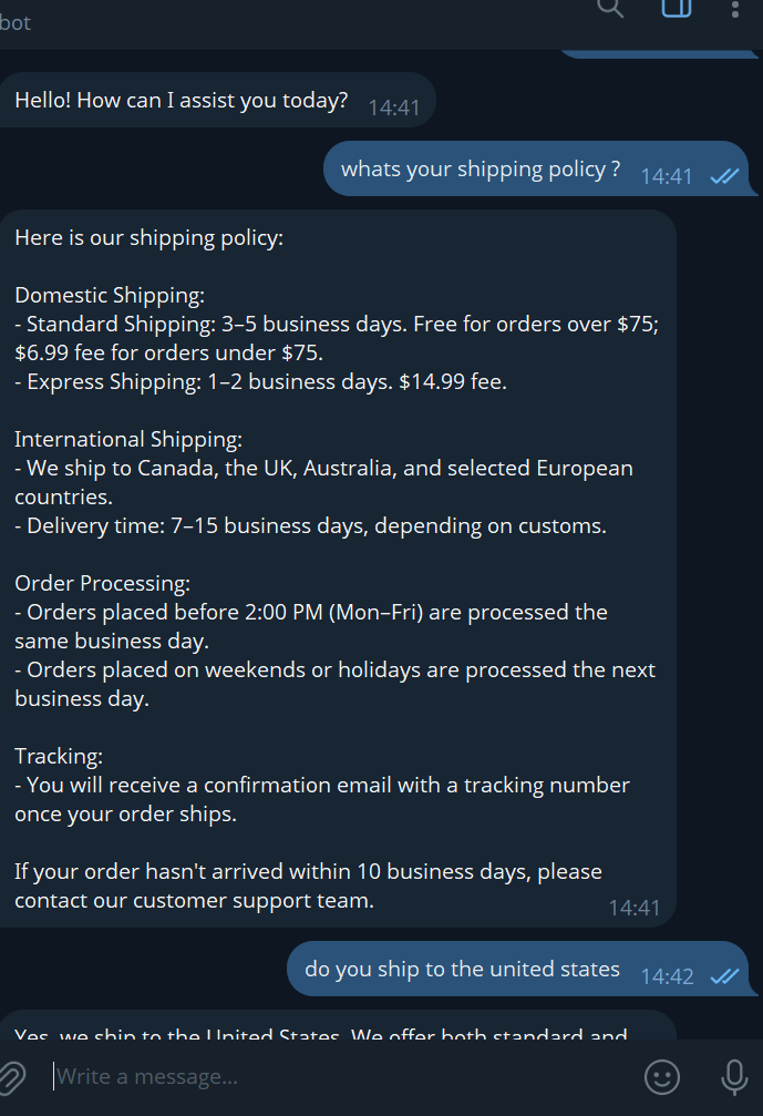 Customer Support Conversation